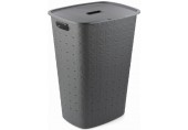 CURVER SOFTEX 56L Kosz na brudną bieliznę 34 x 43,8 x 59,9 cm, ciemno szary 00571-Z68