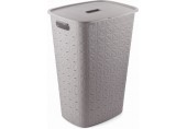 CURVER SOFTEX 56L Kosz na brudną bieliznę 34 x 43,8 x 59,9 cm, szary 00571-Z70