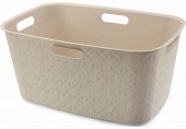 CURVER SOFTEX 45L Kosz na czyste pranie 39,7 x 59,4 x 27,4 cm, beżowy 00572-Z67
