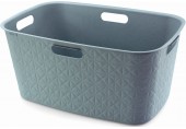 CURVER SOFTEX 45L Kosz na czyste pranie 39,7 x 59,4 x 27,4 cm, niebieski 00572-Z69