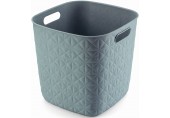CURVER SOFTEX 15L Koszyk kwadratowy 27,9 x 27,9 x 26,9 cm, niebieski 00573-Z69