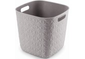 CURVER SOFTEX 15L Koszyk kwadratowy 27,9 x 27,9 x 26,9 cm, szary 00573-Z70