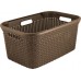 CURVER Koszyk RATTAN, 59,2 x 38 x 27 cm, 45 l, Mocha 00708-213