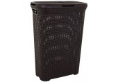 CURVER STYLE 40L Kosz na bieliznę 44,8 x 61,5 x 26,5 cm, ciemny brąz 00709-210