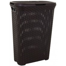 CURVER STYLE 40L Kosz na bieliznę 44,8 x 61,5 x 26,5 cm, ciemny brąz 00709-210