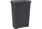 CURVER STYLE 40L Kosz na bieliznę 44,8 x 61,5 x 26,5 cm, ciemny szary 00709-308