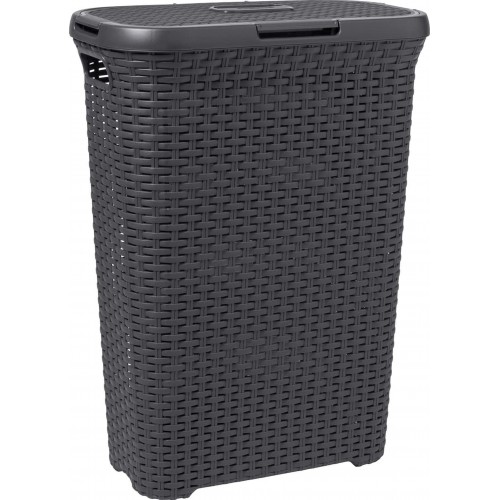 CURVER STYLE 40L Kosz na bieliznę 44,8 x 61,5 x 26,5 cm, ciemny szary 00709-308 CURVER STYLE 40L Kosz na bieliznę 44,8 x 61,5 x 26,5 cm, ciemny szary 00709-308