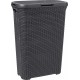 CURVER STYLE 40L Kosz na bieliznę 44,8 x 61,5 x 26,5 cm, ciemny szary 00709-308