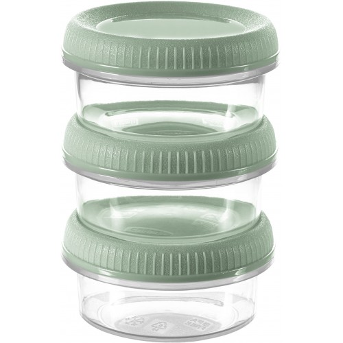 CURVER SMART ECO Zestaw 3 pojemników na sos 3x0,08L zielony 00956-W41