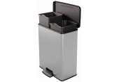 CURVER DECO BIN DUO 26L+26L Kosz na śmieci 48,6 x 31,6 x 61,5 cm srebrny 01129-C70