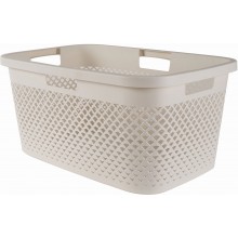 CURVER PURE 47L Kosz na czyste pranie 60 x 40 x 28 cm, beżowy 01917-X64