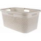 CURVER PURE 47L Kosz na czyste pranie 60 x 40 x 28 cm, beżowy 01917-X64