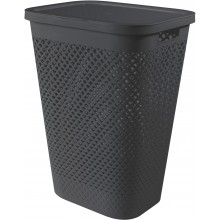 CURVER PURE 55L Kosz na brudną bieliznę 43 x 35 x 58 cm, szary 01918-G43