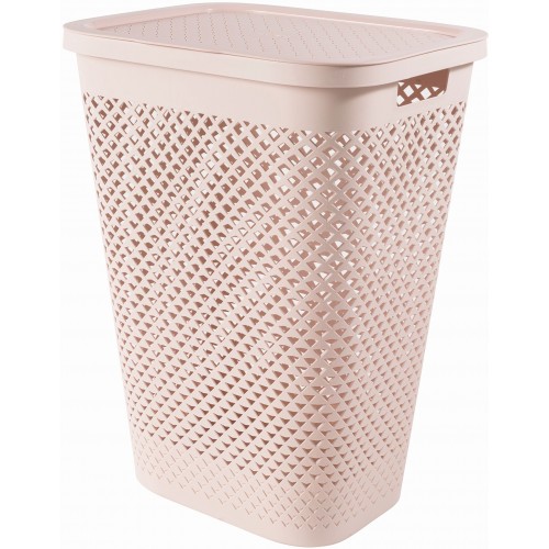 CURVER PURE 55L Kosz na brudną bieliznę 43 x 35 x 58 cm, różowy 01918-Q70