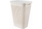 CURVER PURE 55L Kosz na brudną bieliznę 43 x 35 x 58 cm, beżowy 01918-X64