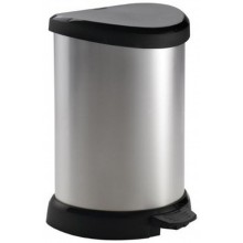 CURVER DECO BIN 15L Kosz na śmieci 30,3 x 26,8 x 44,8 cm srebrny 02120-582