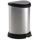 CURVER DECO BIN 15L Kosz na śmieci 30,3 x 26,8 x 44,8 cm srebrny 02120-582