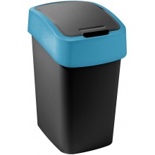 CURVER FLIP BIN 9L Kosz na śmieci 35 x 18,9 x 23,5 cm czarny/niebieski 02170-280