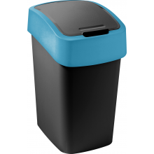 CURVER FLIP BIN 9L Kosz na śmieci 35 x 18,9 x 23,5 cm czarny/niebieski 02170-280