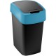 CURVER FLIP BIN 9L Kosz na śmieci 35 x 18,9 x 23,5 cm czarny/niebieski 02170-280