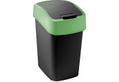 CURVER FLIP BIN 9L Kosz na śmieci 35 x 18,9 x 23,5 cm czarny/zielony 02170-847
