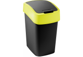 CURVER FLIP BIN 9L Kosz na śmieci 35 x 18,9 x 23,5 cm czarny/żółty 02170-E64