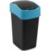 CURVER FLIP BIN 25L Kosz na śmieci 47 x 26 x 34 cm czarny/niebieski 02171-280