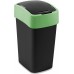 CURVER FLIP BIN 25L Kosz na śmieci 47 x 26 x 34 cm czarny/zielony 02171-847