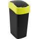 CURVER FLIP BIN 45L Kosz na śmieci 65,3 x 29,4 x 37,6 cm czarny/żółty 02172-E64