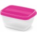 CURVER VEDO Zestaw pojemników na żywność 2x1,3L, 20x14x8cm, jasnoróżowy 03510-251