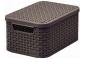CURVER STYLE S Koszyk z pokrywą 29,1 x 19,8 x 14,2 cm ciemny brąz 03617-210