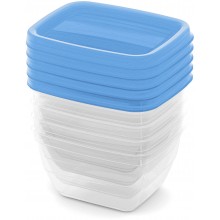CURVER VEDO Zestaw pojemników na żywność 5x0,25L, 11x9x6cm, niebieski 03844-051