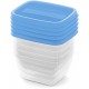 CURVER VEDO Zestaw pojemników na żywność 5x0,25L, 11x9x6cm, niebieski 03844-051