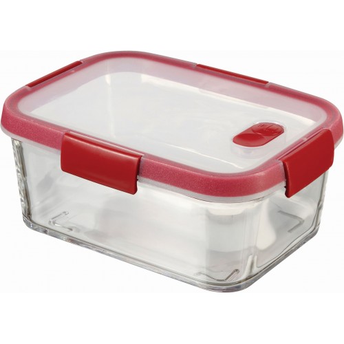 CURVER SMART COOK 1,1L Pojemnik szklany 20,3 x 15,4 x 8,3 transparentny/czerwony 04062-472 CURVER SMART COOK 1,1L Pojemnik szklany 20,3 x 15,4 x 8,3 transparentny/czerwony 04062-472