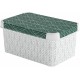 CURVER DECO STOCKHOLM S Pojemnik 29,5 x 19,5 x 13,5 cm zielone liście 04710-Y89