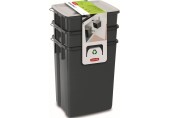 CURVER BIOBOX 2x10L+6L Zestaw pojemników na odpady czarny 08993-840