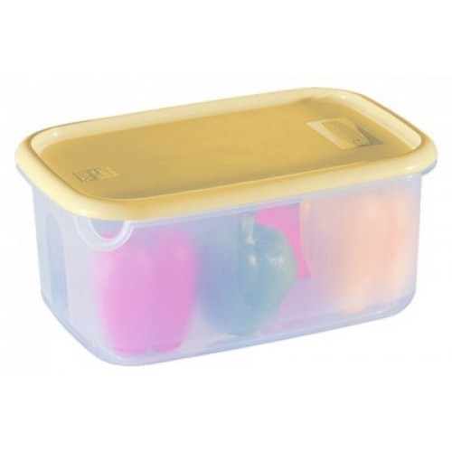 CURVER Pojemnik na żywność, 28.5 x 19 x 13 cm, 4,4 l, przezroczysty/żółty, 15537-205