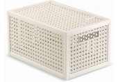 CURVER KAYA S 7L Koszyk z przykrywką 18,8 x 30 x 15,4 cm, kremowy 17213762