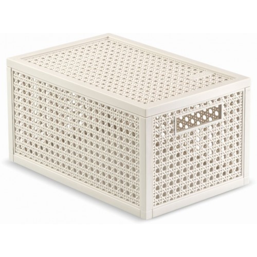 CURVER KAYA S 7L Koszyk z przykrywką 18,8 x 30 x 15,4 cm, kremowy 17213762 CURVER KAYA S 7L Koszyk z przykrywką 18,8 x 30 x 15,4 cm, kremowy 17213762