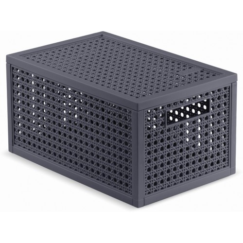 CURVER KAYA S 7L Koszyk z przykrywką 18,8 × 30 × 15,4 cm, ciemnoszary 17213762 CURVER KAYA S 7L Koszyk z przykrywką 18,8 × 30 × 15,4 cm, ciemnoszary 17213762