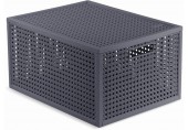 CURVER KAYA M 20L Koszyk z pokrywą 37,6 × 30 × 20,7 cm, ciemnoszary 17213763