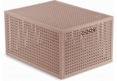 CURVER KAYA M 20L Koszyk z przykrywką 37,6 × 30 × 20,7 cm, pudrowy róż 17213763