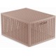 CURVER KAYA M 20L Koszyk z przykrywką 37,6 × 30 × 20,7 cm, pudrowy róż 17213763