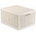 CURVER KAYA M 20L Koszyka z przykrywką 37,6 × 30 × 20,7 cm, kremowy 17213763