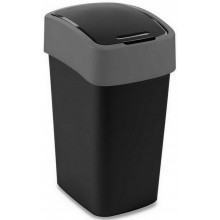 CURVER FLIP BIN 25L Kosz na śmieci 47 x 26 x 34 cm czarny/srebrny 02171-Y09