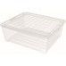 CURVER TEXTILE 10L Pojemnik 34,2 x 29,7 x 12,5 cm transparentny 03007-001