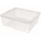 CURVER TEXTILE 10L Pojemnik 34,2 x 29,7 x 12,5 cm transparentny 03007-001