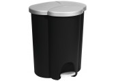 CURVER TRIO PEDAL BIN 40L Kosz na śmieci potrójny 47,8 x 39,4 x 59,2 cm czarny 03942-26