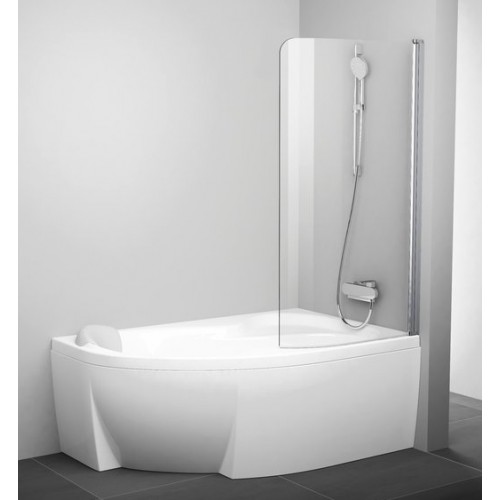 RAVAK CVSK1 ROSA 160/170 R parawan nawannowy biały + Przezroczysty prawy 7QRS0100Y1 RAVAK CVSK1 ROSA 160/170 R parawan nawannowy biały + Przezroczysty prawy 7QRS0100Y1