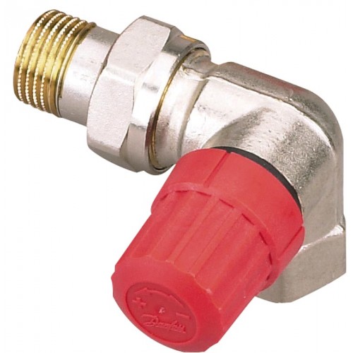 Danfoss RA-N10 zawór grzejnikowy z wbudowaną nastawą wstępną, 3/8", prawy kątowy 013G0231